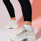 Oude - Ecru Zippered Platform Sneaker (Women)