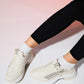 Oude - Ecru Zippered Platform Sneaker (Women)