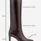 MERLA - Brown Genuine Leather Block Heel Boot (Women)