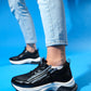 Oude - Black Zippered Platform Sneaker (Women)