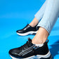 Oude - Black Zippered Platform Sneaker (Women)