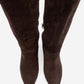 MERLA - Brown Suede Genuine Leather Block Heel Boot (Women)