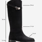 YOKO - Black Belted Riding Boot (Women)