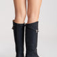 YOKO - Black Belted Riding Boot (Women)