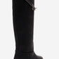 YOKO - Black Belted Riding Boot (Women)