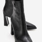 AJA - Black Block Heel Boot (Women)