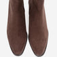 Maura Block Heel Boot Brown Suede