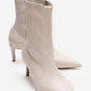 ROSSANO - Beige Stretch Stiletto Heel Boot (Women)