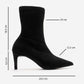 ROSSANO - Black Suede Stiletto Heel Boot (Women)