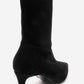 ROSSANO - Black Suede Stiletto Heel Boot (Women)