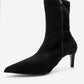 ROSSANO - Black Suede Stiletto Heel Boot (Women)