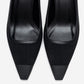 RONA - Black Patterned Pointed Stiletto Pump (Women)