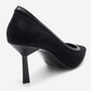 RONA - Black Patterned Pointed Stiletto Pump (Women)