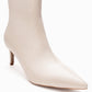 Noya - Beige Pointed Toe Slim Heel Boot (Women)