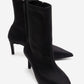 ROSSANO - Black Scuba Stiletto Heel Ankle Boot (Women)