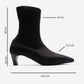ALORA - Black Scuba Ankle Boot (Women)