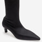 ALORA - Black Scuba Ankle Boot (Women)