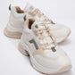 Sterda - White Beige Platform Sneaker (Women)