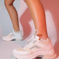 Sterda - White Beige Platform Sneaker (Women)