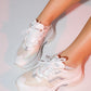 Sterda - White Beige Platform Sneaker (Women)