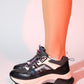 Sterda - Black/Green Thick-Sole Sport Sneaker (Women)