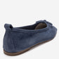 Sosa - Denim Blue Genuine Leather Bow Ballet Flat (Women)