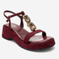 MATT - Burgundy Platform Sandal (Women)