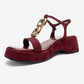 MATT - Burgundy Platform Sandal (Women)