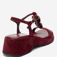 MATT - Burgundy Platform Sandal (Women)