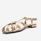 ROSSE - Gold Block Heel Sandal (Women)