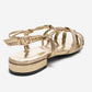ROSSE - Gold Block Heel Sandal (Women)