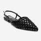 CHANDA - Black Pointed Toe Sandal (Women)