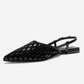 CHANDA - Black Pointed Toe Sandal (Women)