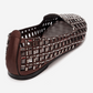 SILVA - Brown Genuine Leather Jeweled Ballet Flat (Women)