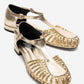 ONOS - Gold Woven Detail Sandal (Women)