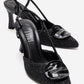Levia - Black Woven-Textured Accessory-Detail Stiletto Heel Pump (Women)