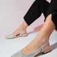 Joker - Beige Pointed-Toe Sandal (Women)