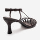 Gerald - Brown Genuine Leather Woven Strap Stiletto Pump (Women)
