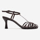 Gerald - Brown Genuine Leather Woven Strap Stiletto Pump (Women)