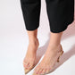 Nelson - Beige Transparent Backless Pointed Toe Stiletto (Women)
