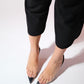 Nelson - Black Transparent Backless Pointed Toe Stiletto (Women)
