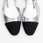 Lujo - Silver Backless Ballet Flat (Women)
