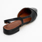 Lujo - Black Backless Ballet Flat (Women)