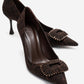 REBEL - Brown Patterned Genuine Leather Stiletto Pump (Women)
