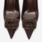 REBEL - Brown Patterned Genuine Leather Stiletto Pump (Women)