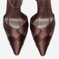 ESTELA - Brown Genuine Leather Stiletto Pump (Women)