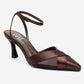 ESTELA - Brown Genuine Leather Stiletto Pump (Women)