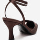 ESTELA - Brown Genuine Leather Stiletto Pump (Women)