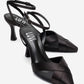 ESTELA - Black Genuine Leather Stiletto Pump (Women)