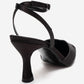 ESTELA - Black Genuine Leather Stiletto Pump (Women)